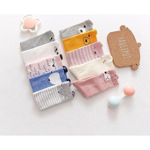 Kids Socks Cotton Child Accessories Legwarmer Baby Kids Girls Toddler Knee High Socks Cats Cartoon Sock