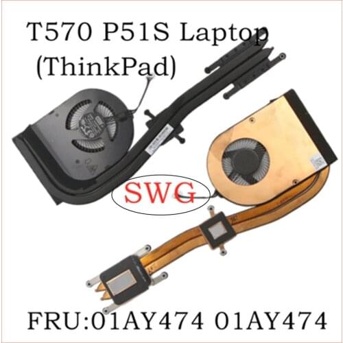 For Lenovo Thinkpad T570 CPU Cooling Fan& Heatsink FRU 01AY474 01AY475