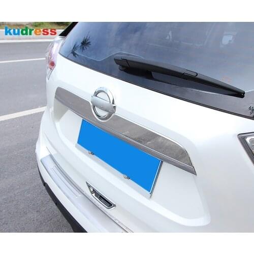 For Nissan X-TRAIL Rogue T32 2014-2017 2018 2019 2020 Chrome Rear Trunk Lid Cover Trim Tailgate Decoration Strip Car Accessories