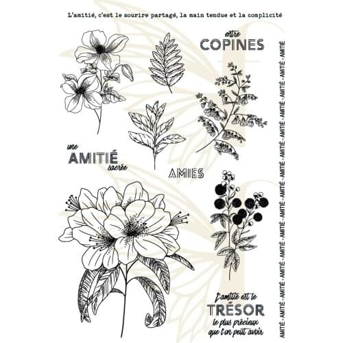 French Transparent Clear Silicone Stamp/Seal for DIY scrapbooking/photo album Decorative clear stamp 0340