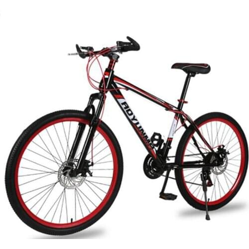 Mountain Bike Bicycle 26 Inch 21 Speed Shock Double Disc Brakes Adult Student Man and Woman 2019 New Unisex