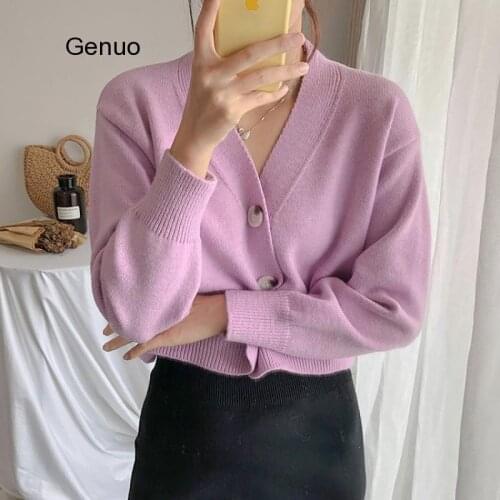 Cardigan Sweater Knitted Women Fashion Loose Vintage Fnitted Cardigan 2020 Autumn Sweater Jacket Cardigan Women Clothing