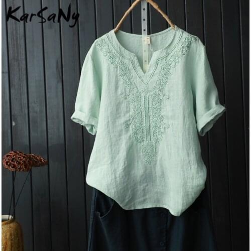 KarSaNy Linen Blouses