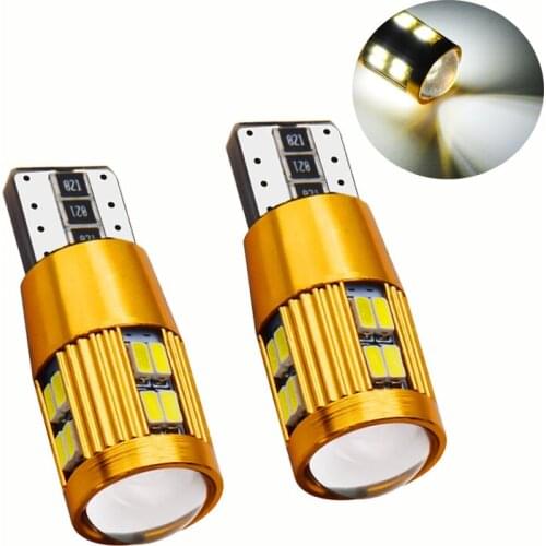 For 2Pcs T10 3014 22SMD Led Light Lamp Bulbs Car Decoding LED Lamp 194 168 Canbus W5W Bulb Error Free License Plate Lights