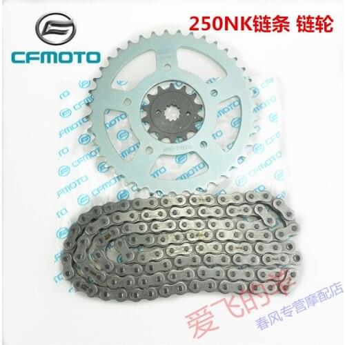 Motorcycle Original Accessories Cf250 Set Chain 250nk Chain Size Sprocket Front and Rear Tooth Plate Chain