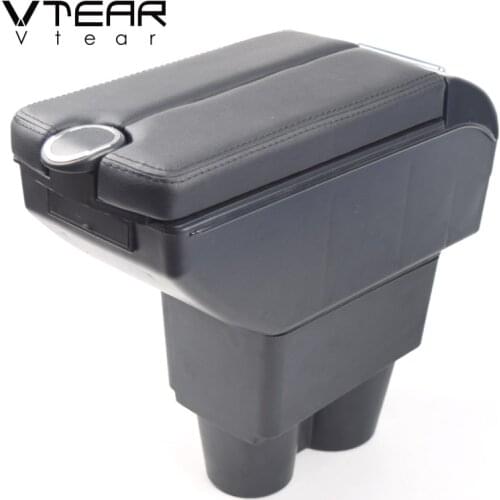 Vtear for Citroen C3L Armrest Interior Center Console Storage Box Arm Rest Car-Styling Decoration Accessories Parts Organizer