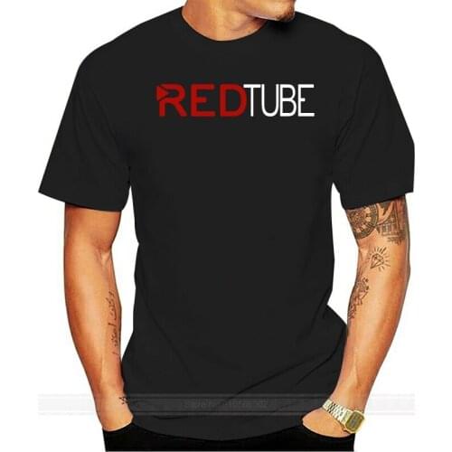 Casual Fashion RedTube Logo Men T-Shirt Cotton male Tops tee Shirts hot fashion Red Tube T Shirt
