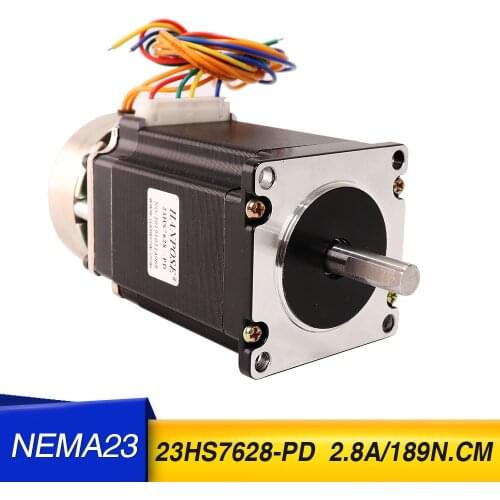5pcs 23hs7628-pd 57 stepping motor with brake 189ncm large torque motor with holding brake