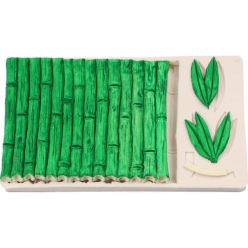 Cute Silicone Mold Fondant Molds Chocolate Mould Bamboo Molds Cake Mould for Cake Decorations Silica Gel Forest Bamboo Molds