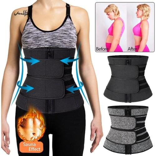 Steel Boned Waist Corset Trainer Slimming Belt Sauna Sweat Sport Girdles Modeladora Women Shaper Burning Fat Workout Trimmer