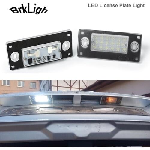 2pcs No Error LED License Plate Light Car Accessories For Audi A3 8L 1996-2003 A4 Avant B5 8D5 1994-2001 White Number Plate Lamp