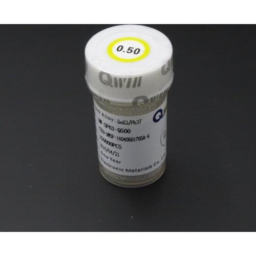 0.50mm mm BGA Lead Solder Ball 250K Bottle Free Shipping