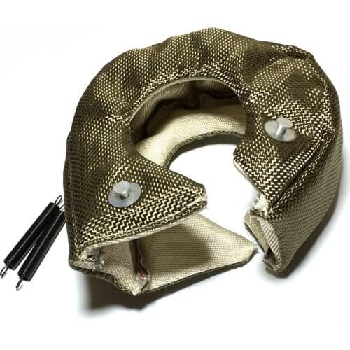 T25 T28 T3 T4 T6 Lava Turbo Blanket Titanium Turbocharger Turbo Heat Shield Cover Wrap Heat Insulating Cover Turbo Jacket