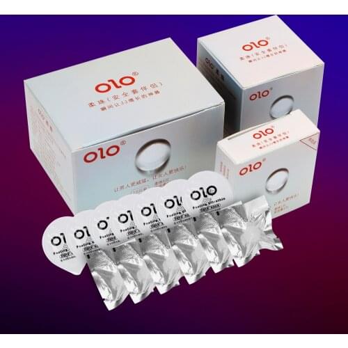 OLO Adult Products G Spot Sex Toys For Men Penis Extender Big Particle Latex Condoms Delay Ejaculation With Sex Ball Erotic