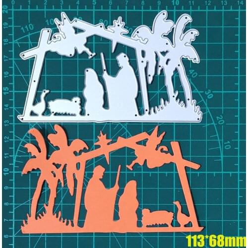 Religious Metal Cutting Dies Cut Die Jesus Bless Gift to People DIY Etched Scrapbook Paper Craft Knife Mould Blade Punch Stencil