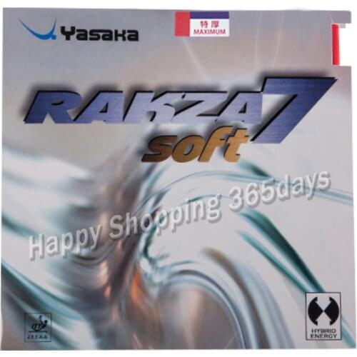 Yasaka Original RAKZA 7 SOFT RK7 Pimples In Table Tennis Rubber RAKZA7 SOFT Pips-In Ping Pong Sponge Tenis De Mesa