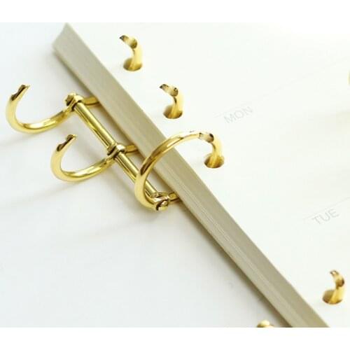 1 Pack Metal Loose Leaf Book Binder Rings Album Scrapbook Clips Craft Photo Album Metal Ring Binder Stationery Office Supply