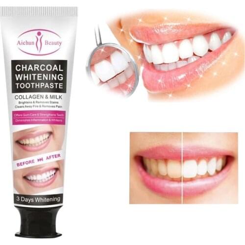 Bamboo Charcoal Toothpaste Teeth Whitening Black Toothpaste Oral Hygiene Removes Plaque Stains Bad Breath Dental Tool