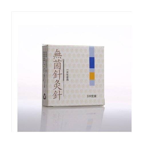 100pcs Yunlong brand disposable acupuncture needles all steel ring handle sterile needle aluminum foil packing 10 boxes 10 size