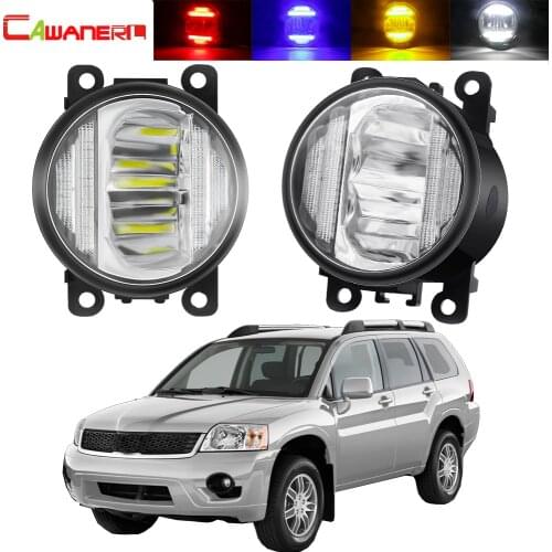 2in1 Fog Light + Daytime Running Lamp H11 Car Front Bumper Fog Light DRL 30W 6000LM 12V For Mitsubishi Endeavor 2006-2011