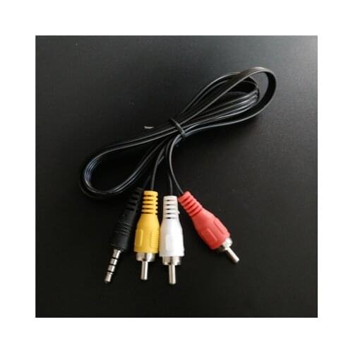 3.5 mm Jack to 3 RCA Male Audio Converter Video AV Speaker Cable