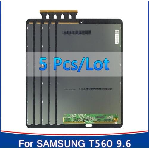 5Pcs New 9.6" LCD For Samsung Galaxy Tab E SM-T560 T560 T561 SM-T561 LCD Display Touch Screen Digitizer Panel Tablet Assembly