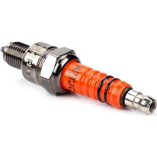 A7TC 3-Electrode Motorcycle Spark Plug Motorbike Auto Vehicle Replacement Parts Lightweight Spark Plug Motorcycle Accessory