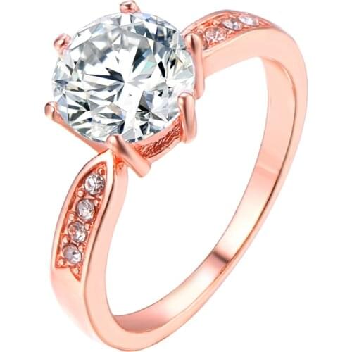 Bettyue Brand Fashion Hot Sale Charm Cubic Zircon Gothic Style Wholesale Three Colors Jewelry Rings For Woman Wedding Party Gift