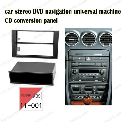 CD conversion panel for Au-di A4 (B6) 2000-2006 (B7) 2004-2009 for SE-AT E-xeo after 2009 ABS materialblack 1-DIN 2-DIN