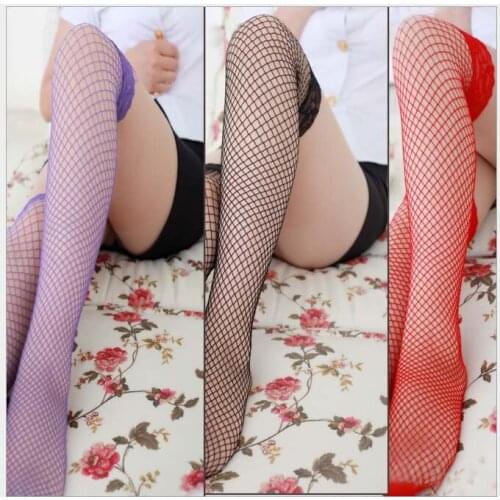Restless Lovely girl stocking Hot Selling Lace Fishnet Over Knee Socks Women High Socks Long Socks Compression Stockings S02