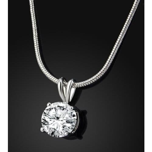 Elegant Fully-crystal Four Claw Zircon Rabbit Pendant Necklace Classic Hearts And Arrows Pendant Best Gifts