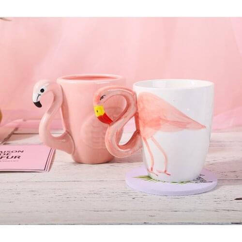 Modern Coffee Cup Shaped Coffee Mug Creative Ceramics Cute Girl Nordic Cup Chicaras Para Cafe Wedding Gift with Spoon EC50BZ