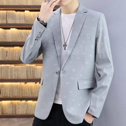 Suit Men Leisure 2021 Spring Small Suit Jacket Korean Version Slim Fashion Students Go with Single West Spring Clothes