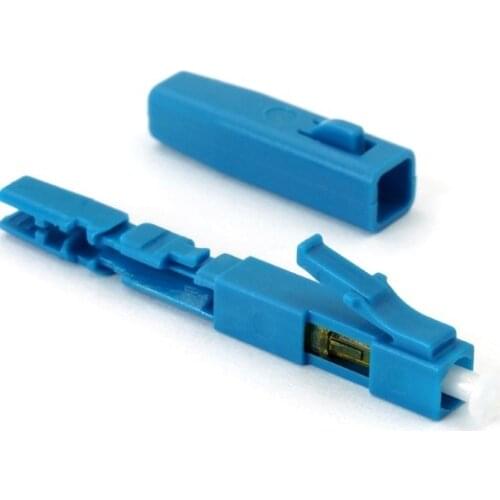 LC UPC Fast Connector adapter SM Fast Quick connector support 0.9mm 2.0mm 3.0mm Indoor Cable and FTTH Flat Cable