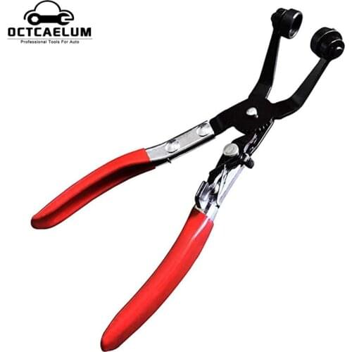 45° Angle Flat Band Belt Clamp Car Water Pipe Clamp Fuel Coolant Clamp Rotating Jaw Locking Hose Clamp ST0354