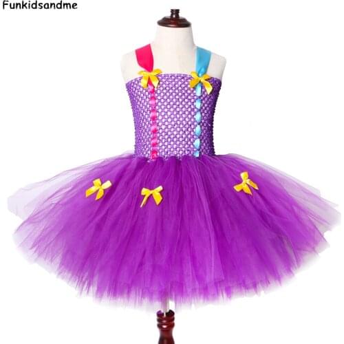 Lol Girls Tutu Dress Purple Tulle Princess Dress Children Birthday Party Dress for Kids Girl Lol Doll Cosplay Halloween Costumes