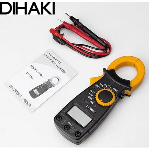 NVC Non-contact Portable Digital Multimeter Amperemeter Digital Clamp Meter Auto Polarity Display Measuring Tool with Buzzer