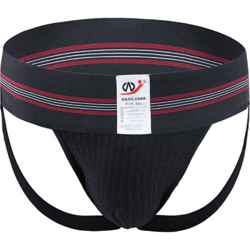 New Style Mens Sexy Underwear Abdomen Control Bikini Thong Jockstraps Tangas Slim Fit Wide Belt Underwear Gay Penis Pouch