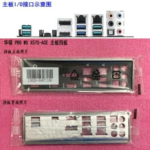 Original IO I/O Shield BackPlate Blende Bracket For Asus PRO WS X570-ACE