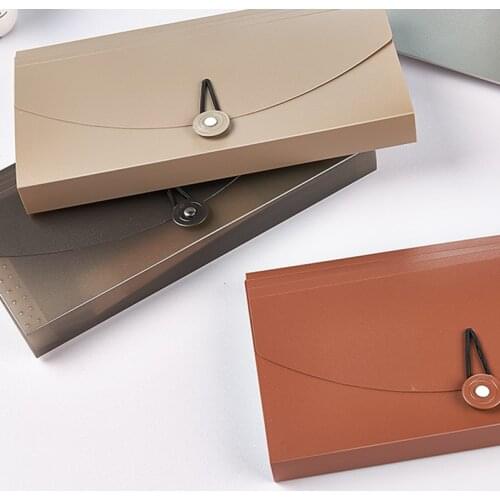 Storage of documents Folder endobox for files Desk stationery organizer Retro A5 file box Financial invoice