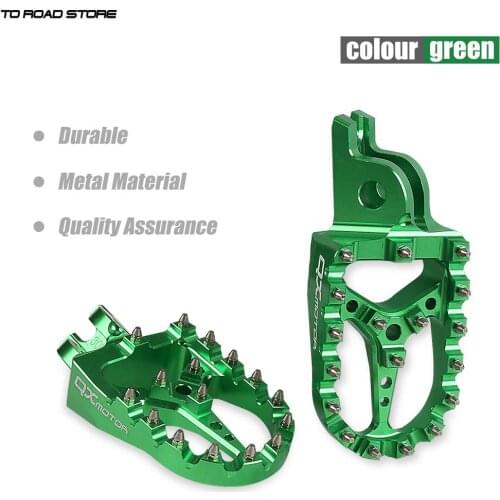 Motorcycle CNC Footrest Footpeg Foot Pegs For Kawasaki KX250F KX250 KX450F KX450 KX 250 250F 450 450F 250X 450X KLX450R KLX 450R