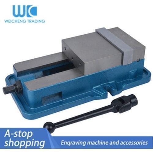 Precision milling machine angle solid vise 360 degree rotating heavy machine flat-nose pliers 8 inch without base