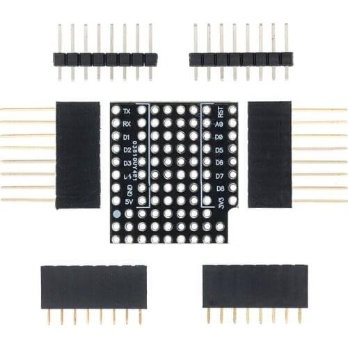 ProtoBoard Shield for D1 mini double sided perf board Compatible H72