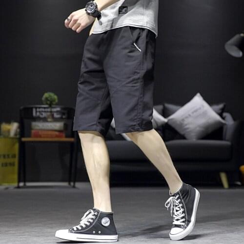 Shorts mens summer loose fitting five piece breeches large size wear thin casual pants jogging pants