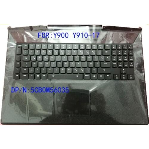 Brand new original for Lenovo Savior Y900 Y910 Y920-17 laptop C case with German keyboard + touchpad shell 5CB0M56035 5CB0M56035