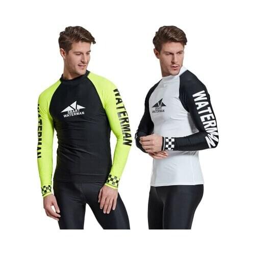 TOP ONLY wetsuit spearfishing neoprene diving suit for men windsurf surfing triatlon swiming diving freediving Sun protection