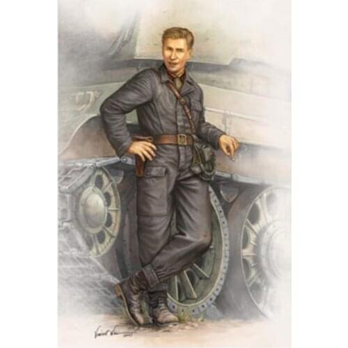 Trumpeter 00701 1/16 WWII Soviet Army Tank Crew Soldier 1942 Plastic Kit Model TH06670-SMT6