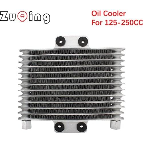 Motorcycle Engine Universal Oil Cooler 13 Row Cooling Radiator Replacement for 125-250CC Motorcycles Dirt Bikes Pit Bike