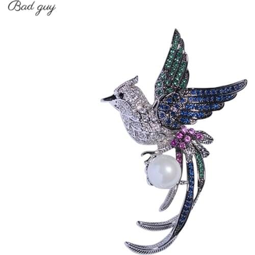 Vintage Bird Brooches Women Brooch Pin Jewelry 2021 Brooches For Womens Clothing K-pop Accessories Tie Clips And Cufflinks Gift