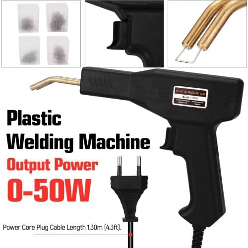 0-50w Handy Plastic Welder Garage Tool Hot Stapler Machine Staple PVC Repairing Machine Car Bumper Repair Stapler Welding Tool